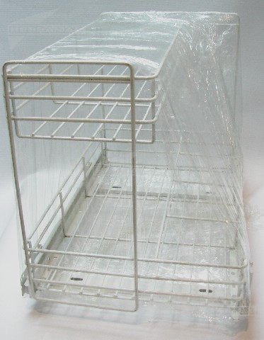 CANASTO 2 NIVEL BOTELLERO BLANCO 31X34X50 E215