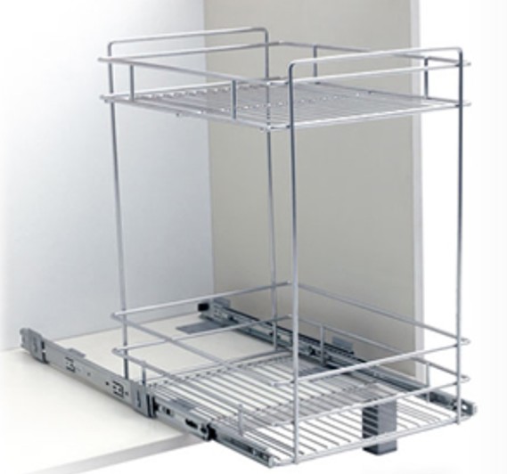 CANASTO 2 NIVEL CROMADO 36X45X53 (5037)