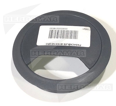 PASACABLES 80 MM NEGRO TAPA ABIERTA