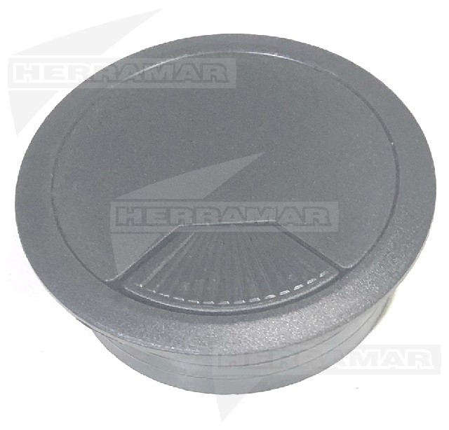 PASACABLES 60 MM NEGRO TAPA CERRADA
