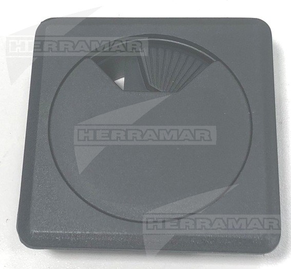 PASACABLES 60 MM NEGRO CUADRADO